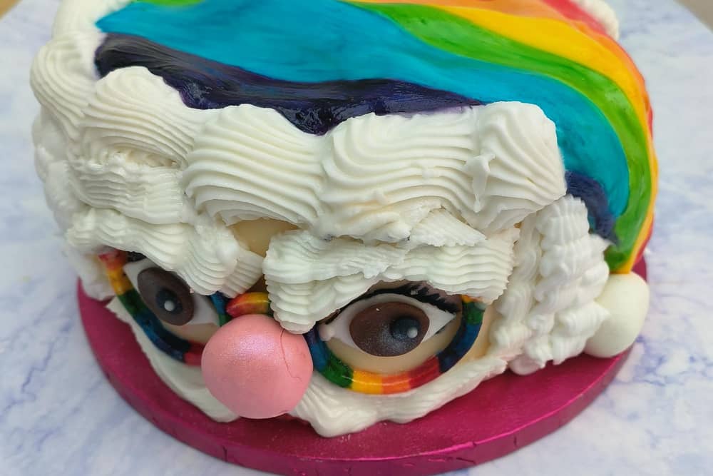 The traditional image of Father Christmas gets treated to a sweet colourful makeover