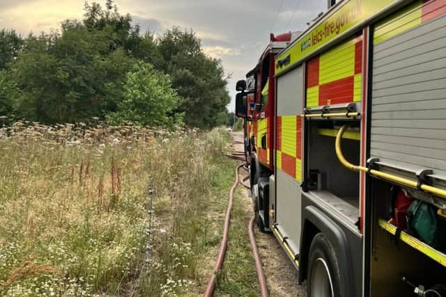 Leicestershire firefighters responded