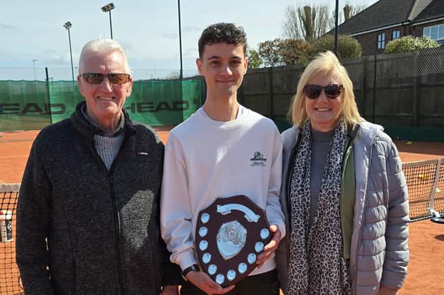 Reg and Jenny Hughes with MMTC Junior Ambassador Ned Leivers.