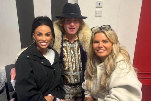 Cormac Boylan meets Katie Price (left) and Kerry Katona at their Melton Theatre show
