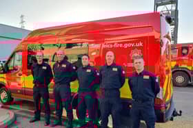 County firefighters heading to Turkey to help at the earthquake disaster sites, including Pete Wakefield (second from left) who lives in Melton
