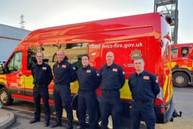 County firefighters heading to Turkey to help at the earthquake disaster sites, including Pete Wakefield (second from left) who lives in Melton