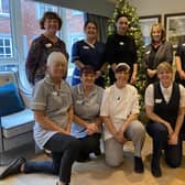 Some of the staff at Wilton Manor care home in Melton Mowbray with home manager Helen Cooke (back row, third from right)