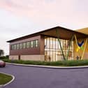 A computer image of what the new Air Ambulance base would look like at Catthorpe in Leicestershire