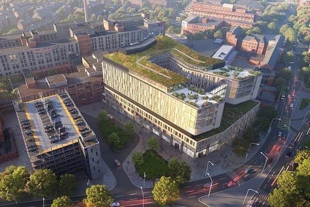 An artist's impression showing the planned new-look for Leicester Royal Infirmary