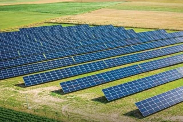 A large solar farm is planned north of Freeby and close to Waltham