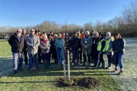Flashback to 2024: volunteers who planted 500 saplings for a new community woodland at Kirby Fields in Melton