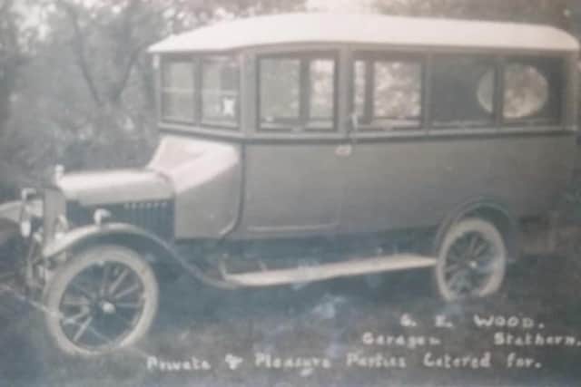 A bus operated by the founder of Stathern Garage in the 1920s