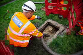Severn Trent blockages team out on site.