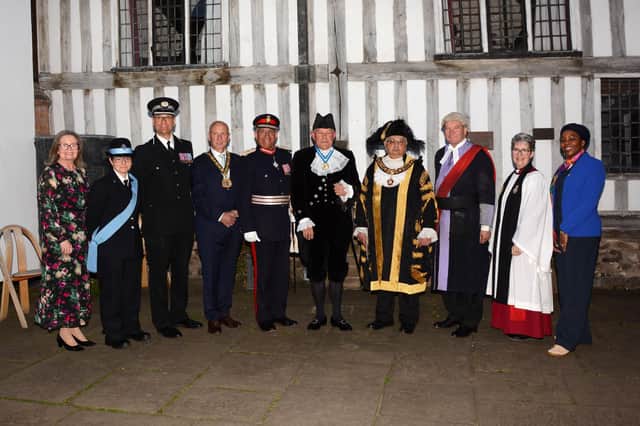 The new Leicestershire High Sheriff, Stephen Bryan JP (fifth from right), is appointed at the Guildhall in Leicester IMAGE David Morcom Photography 07860 832478