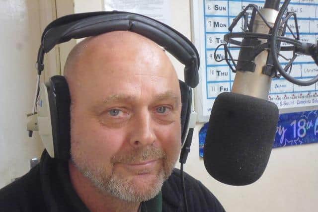 Melton Mowbray Town Estate chief executive Dean Rees on air