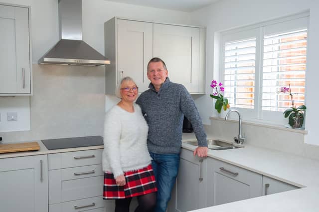 Michaela and Ian Withycombe received a £20,000 incentive when they purchased their new home from Bellway