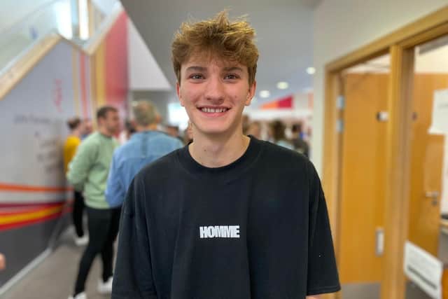 Cameron Pearson was pleased with his GCSE results at John Ferneley College