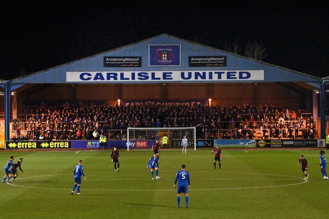 Carlisle Untied have an average attendance this season of 4,623.