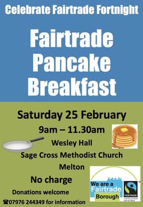 Fairtrade pancake breakfast