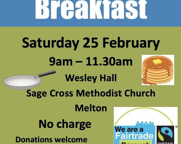 Fairtrade pancake breakfast