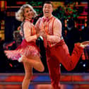 Kaye Adams and Kai Widdrington during the live show of Strictly Come Dancing