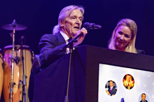 Bill Roache OBE was presented with his award by Coronation Street co-star Claire Sweeney, whose character is currently poisoning his