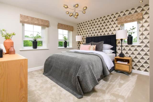 A typical bedroom in a Barratt Homes property at Grange View