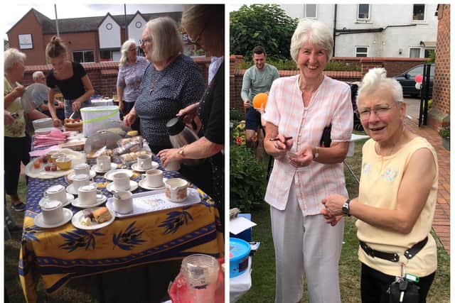 Cream teas being served at a previous event at St John's Church, Melton