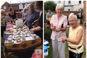 Cream teas being served at a previous event at St John's Church, Melton
