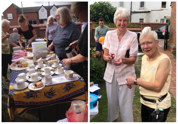 Cream teas being served at a previous event at St John's Church, Melton