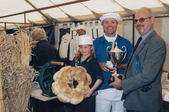 The late Paul Jones, pictured with daughter Lottie some years ago being presented with a competition award