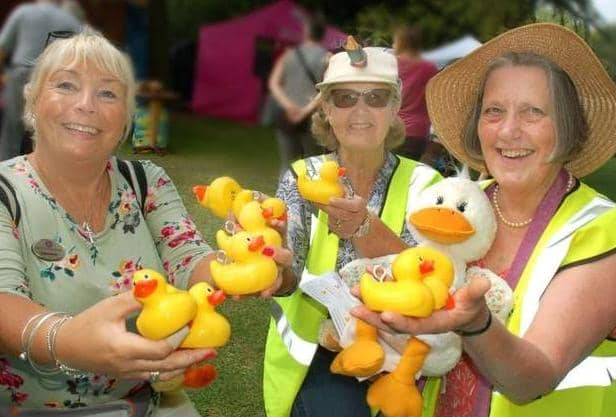 A previous duck race event in Melton