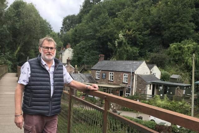 The late Clive Baker, pictured in Redbrook, on the Gloucestershire / Monmouthshire border, near to where he grew up