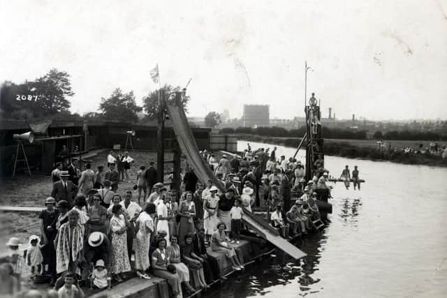 The old Melton lido in 1930 - locals converged here to swim until Waterfield Leisure Pool was built in 1965