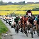 Eventual race winner Tom Moses of Rapha Condor JLT (C) leads the breakaway group during the 2014 edition of the CiCLE Classic from Oakham to Melton Mowbray (Photo by Harry Engels - Velo/Getty Images)