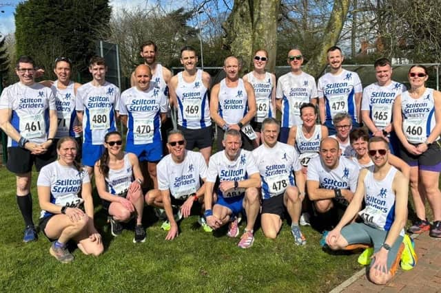 Stilton Striders at the Kibworth 6 race on Sunday.
