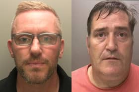 Darren Wykes (left) George Quinn have been sentenced after a two-year fraud spree PHOTO Lincolnshire Police