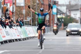 Noemie Thompson wins the  ANEXO/Cams Women’s CiCLE Classic in Melton on Sunday. Pic by Andy Smith Photography.