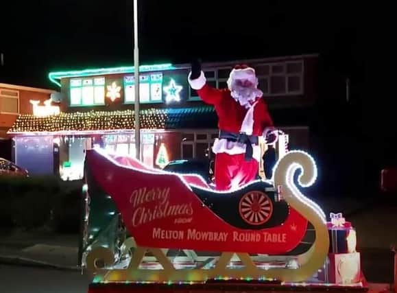 The Melton and District Round Table Santa sleigh tours the borough in a previous year