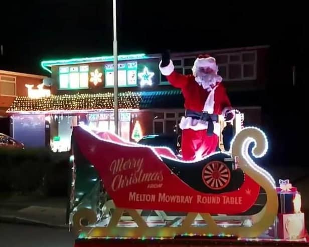 The Melton and District Round Table Santa sleigh tours the borough in a previous year
