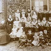 The very first pupils at Ab Kettleby Primary School in the 1860s