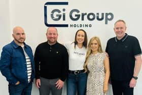 Left to right, Pete Taylor, Andrew Whittle, Emma-Louise Taylor, Lauren Mcneal, Andy Carpenter