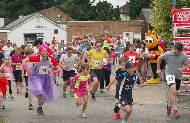 Flashback to the summer of 2017 and the start of a previous Hamilton Tennis Club fun run event