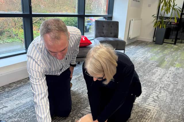 As well as making the donation, Morro invited the BHF to provide CPR and defibrillator training recently