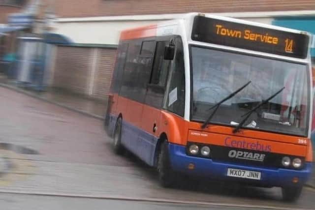 A Centrebus Melton Mowbray service - it is included in the free Saturday travel being offered to Leicestershire bus passengers