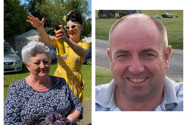 A photo from last year's 1940s Melton Mowbray Weekend and Brian Fare, a Melton historian - both are shortlisted for Leicestershire's Best Day Out