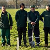 Some of the Melton Mowbray Town Estate gardening team who are working on the parks