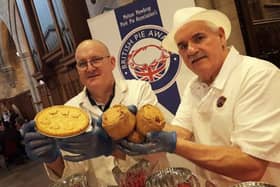 Judging at The British Pie Awards in 2019