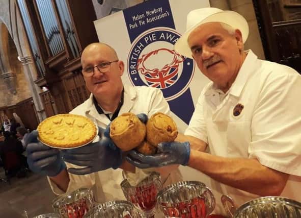 Judging at The British Pie Awards in 2019