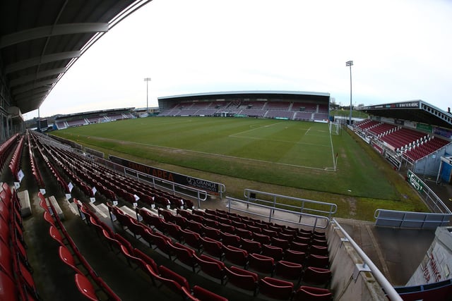 Northampton Town are well backed with an average crowd of 5,021.