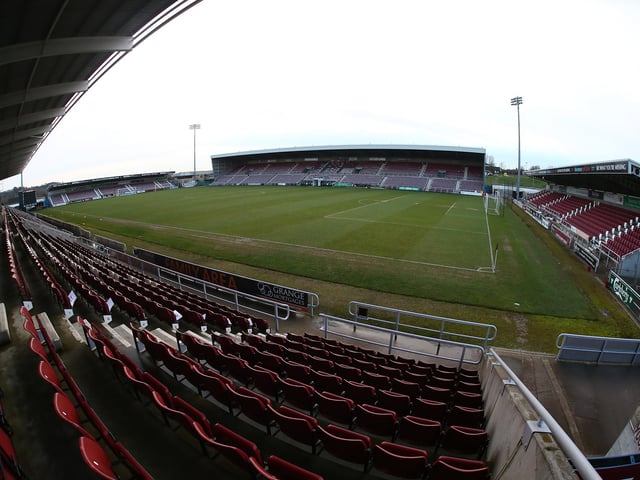Northampton Town are well backed with an average crowd of 5,021.