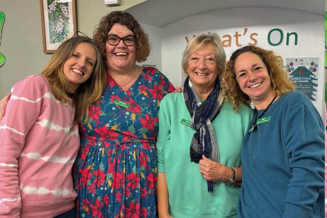 Pepper's - A Safe Place manager Jenny Hendry (right) with other staff members and volunteers at the Melton wellbeing cafe