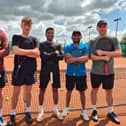 Melton Tennis Club’s Men’s National Club League first team – winners at Loughborough.