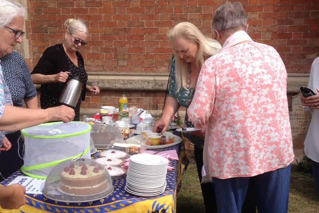 The cream teas fundraiser at St John's Church at Melton